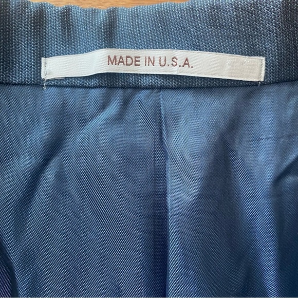 navy blue Hickey Freeman blazer jacket sport suit coat made in USA 42 regular - Picture 7 of 8